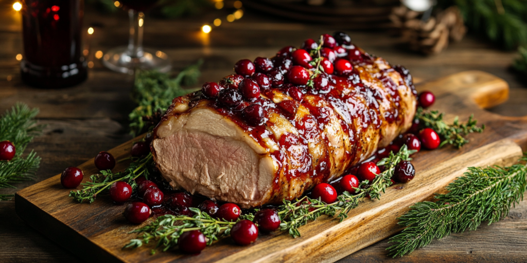 Recette Cranberry Dijon Pork Loin Roast