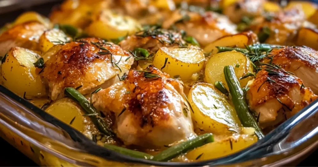 Creamy Chicken Biscuit Bake