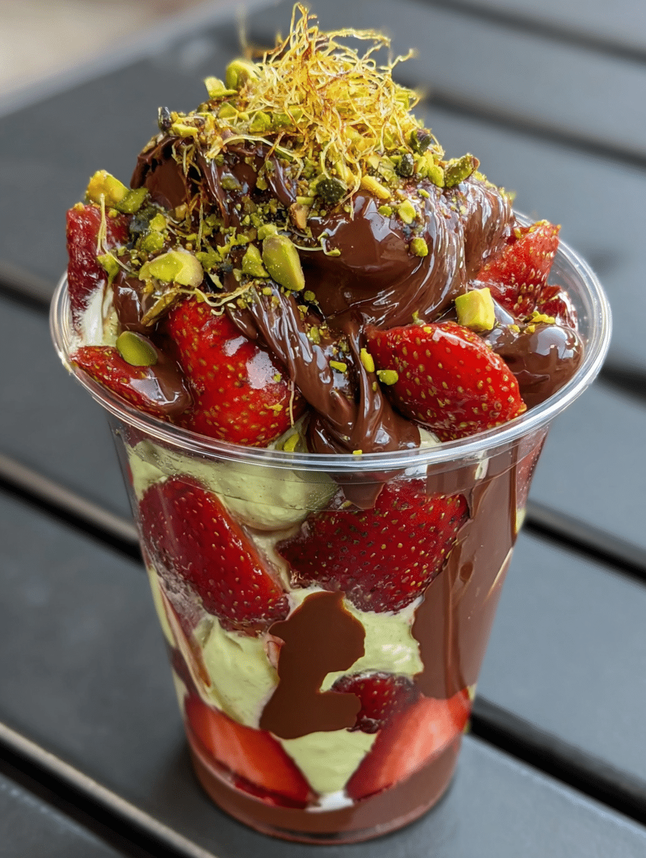 Dubai Chocolate Strawberries
