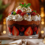 Dubai Chocolate Berry Trifle