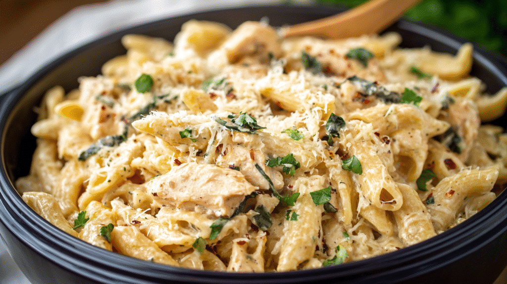 Garlic Parmesan Chicken Pasta