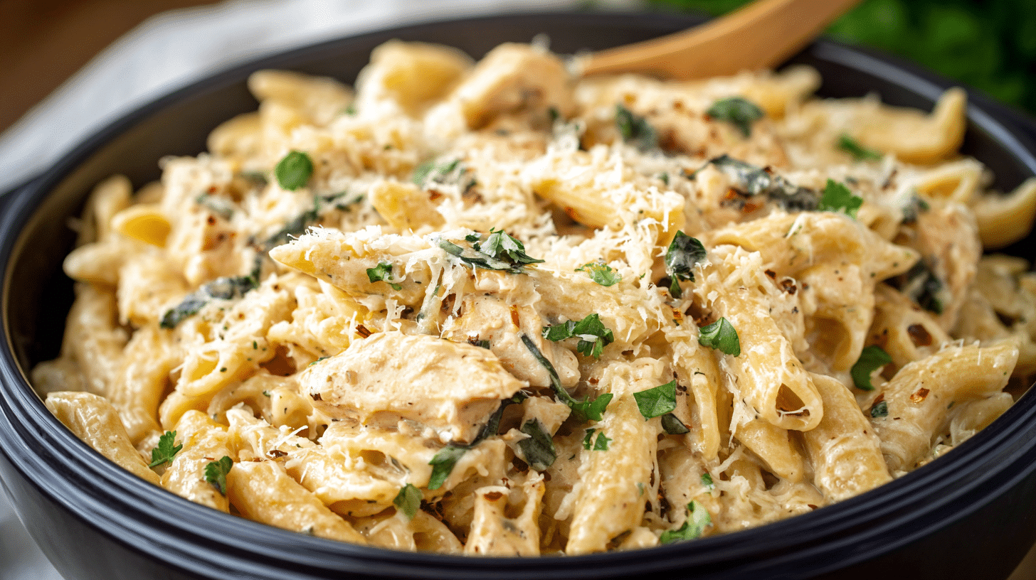 Garlic Parmesan Chicken Pasta