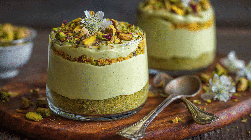 pistachio cream dessert