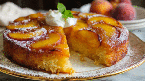 Peach Upside Down Cake Easy, Moist, and Stunning Summer Dessert
