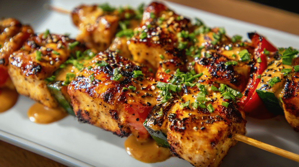 Bang Bang Chicken Skewers Recipe