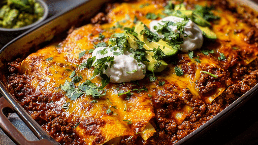 Beef Enchilada Casserole