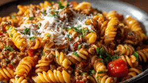 Cheesy Beef Pasta Recipe