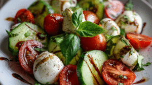 Cucumber Caprese Salad Recipe