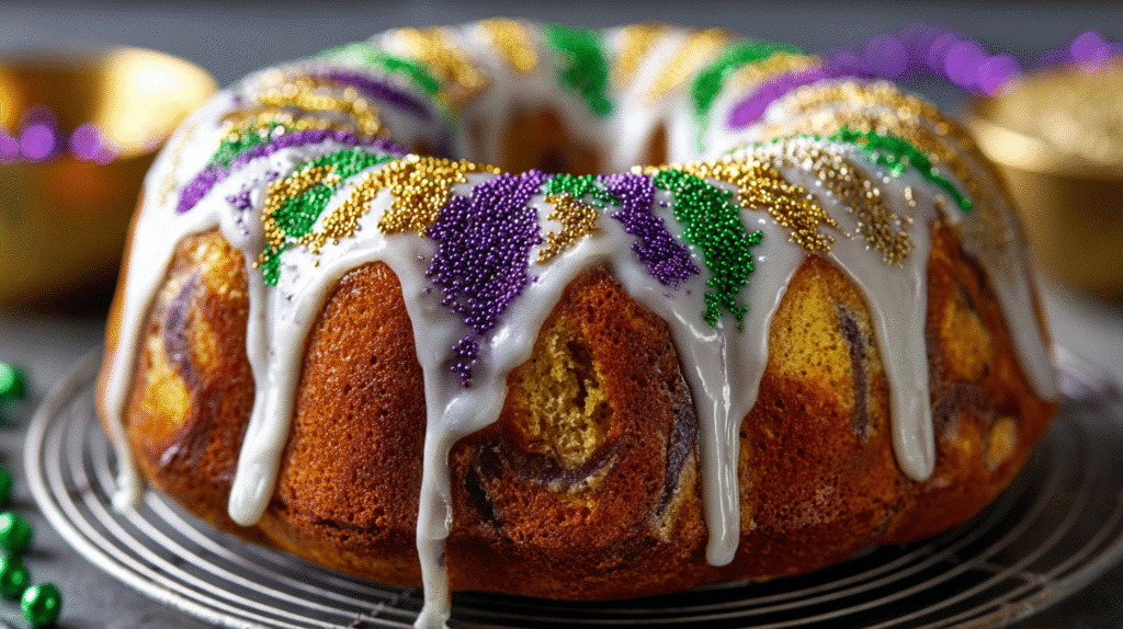 Easy Mardi Gras King Cake Recipe Festive New Orleans Dessert
