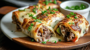 Keto Philly Cheesesteak Roll Ups
