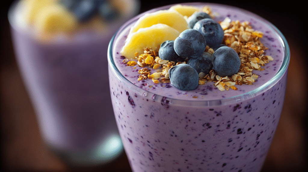 Creamy Vegan Blueberry Banana Smoothie Recipe
