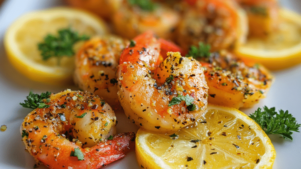 Baked Butter Lemon Shrimp Recipe
