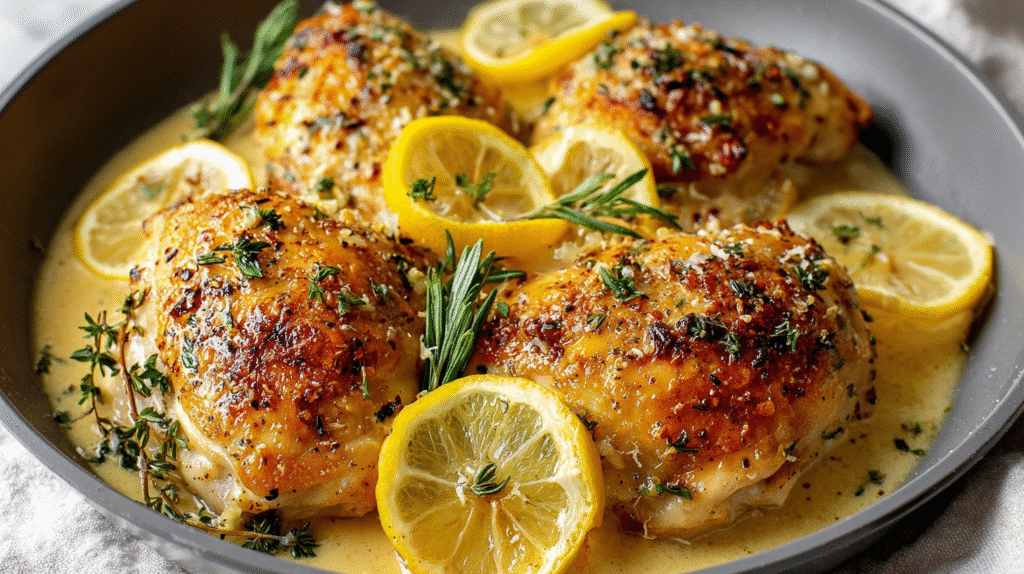 Baked Lemon Butter Chicken Recipe