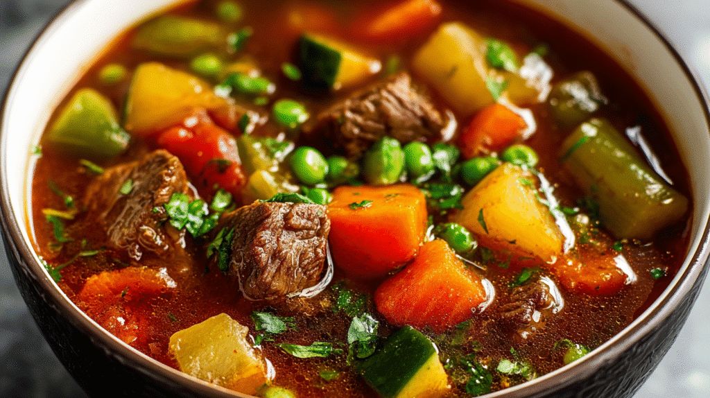 Beef Vegetable Soup Recip