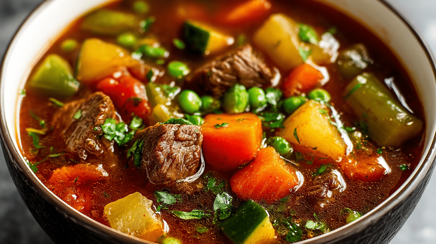 Beef Vegetable Soup Recip