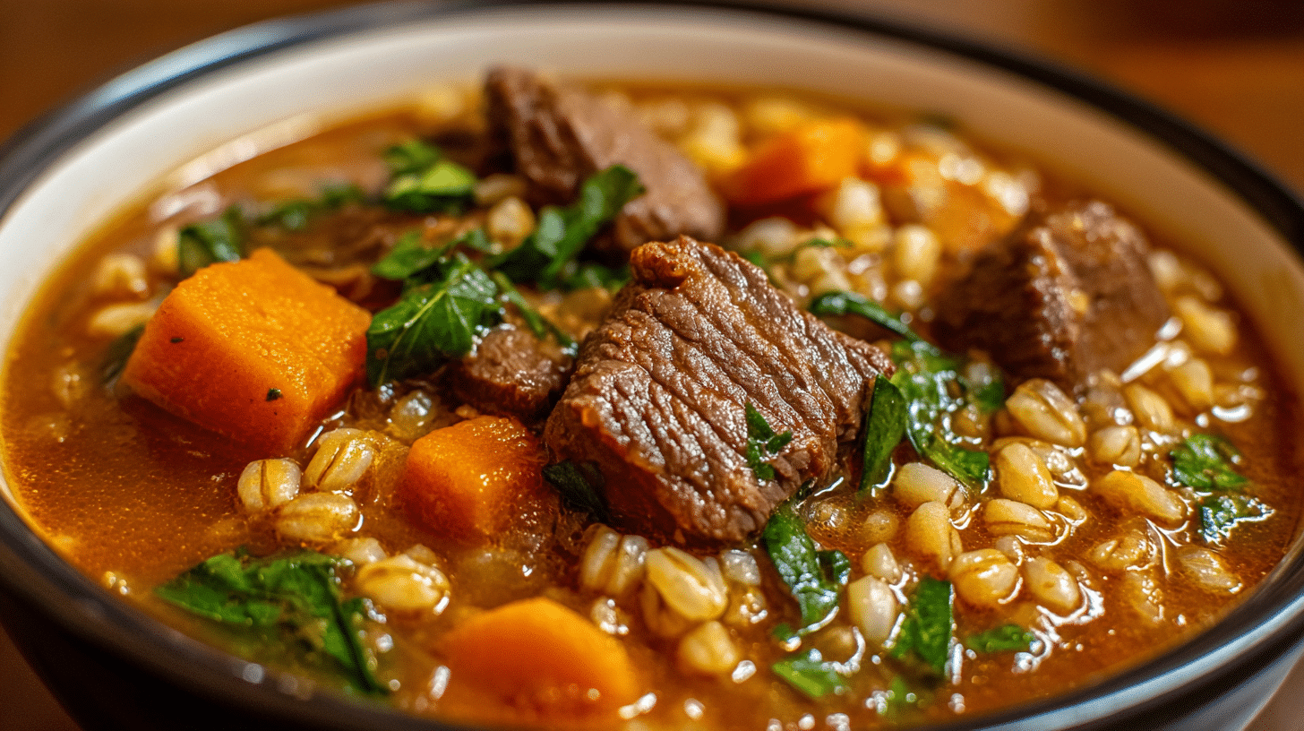 Beef and Barley Soup Recipe