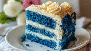 Blue Velvet Cake with Cream Cheese Frosting