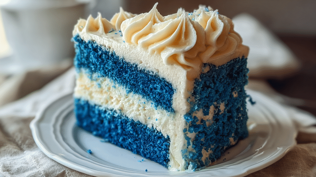 Blue Velvet Cake with Cream Cheese Frosting