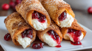 Cherry Cheesecake Egg Rolls Recipe