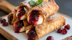 Cherry Cheesecake Egg Rolls Recipe