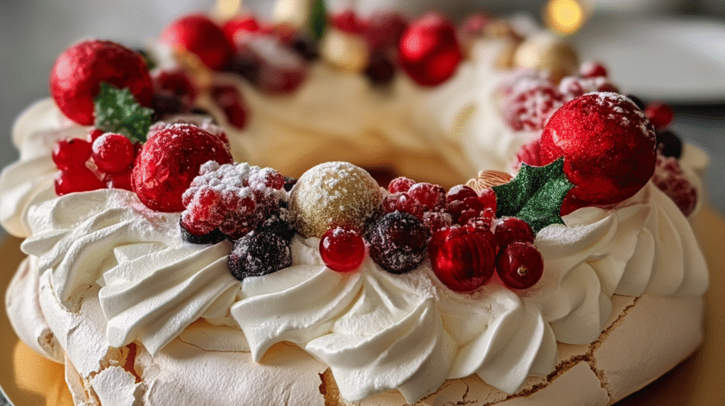 Christmas Pavlova Wreath
