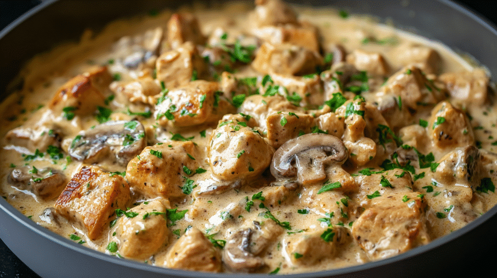 Creamy Chicken Stroganoff Recipe