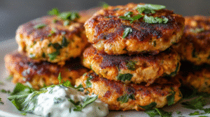 Crispy Salmon Patties with Fresh Herbs Recipe