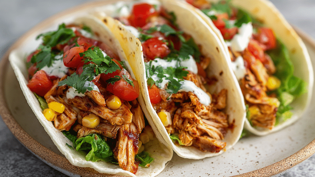Crockpot Ranch Chicken Tacos Recipe