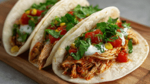 Crockpot Ranch Chicken Tacos Recipe