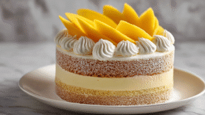 Decadent Peach Cake with Creamy Vanilla Glaze Recipe