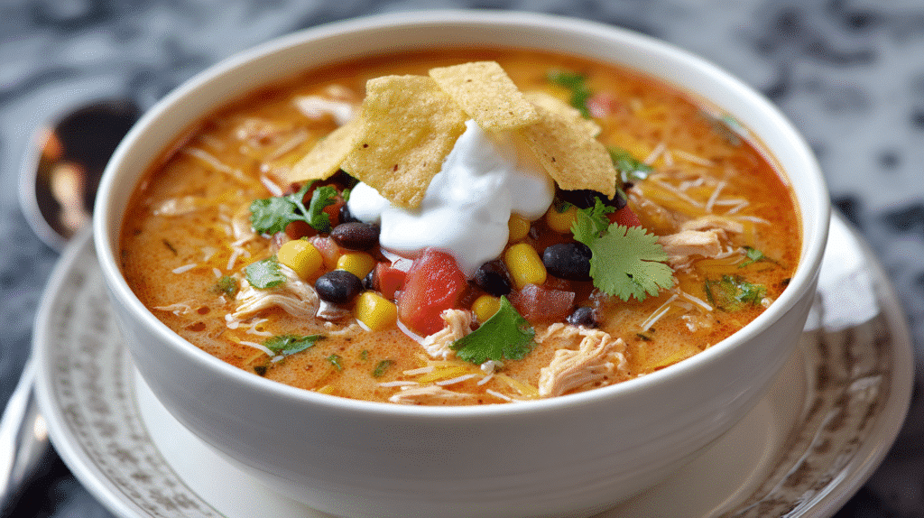 Easy Chicken Taco Soup Recipe