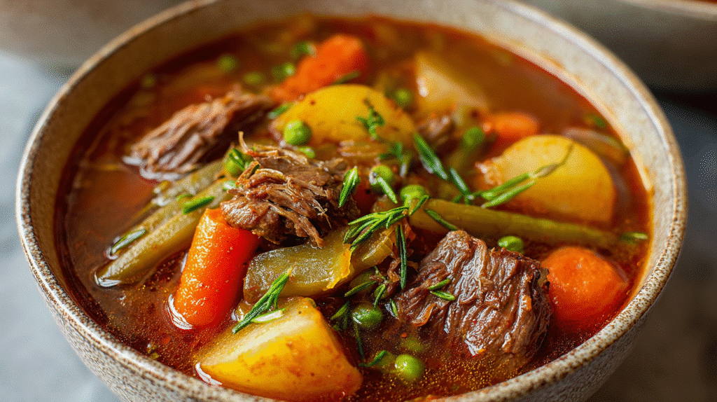Easy Vegetable Beef Soup Recipe