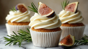 Fig Cupcakes with Honey Cream Cheese Frosting Recipe