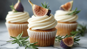 Fig Cupcakes with Honey Cream Cheese Frosting Recipe