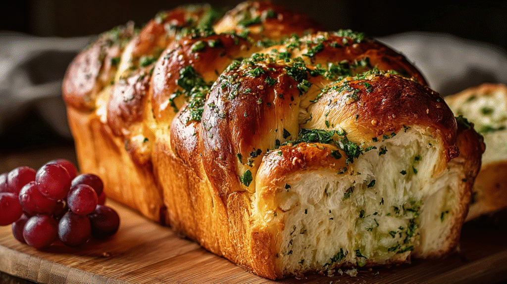 Garlic Herb Stuffed Sourdough Bread Recipe