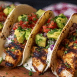 Easy Grilled Chicken Tacos with Spiced Mayo and Avocado Salsa Recipe