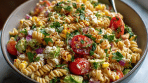 Healthy Street Corn Pasta Salad Recipe