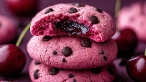 Heavenly Maraschino Cherry Chocolate Chip Cookies