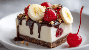 Heavenly No-Bake Banana Split Cheesecake Recipe