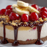 Heavenly No-Bake Banana Split Cheesecake Recipe