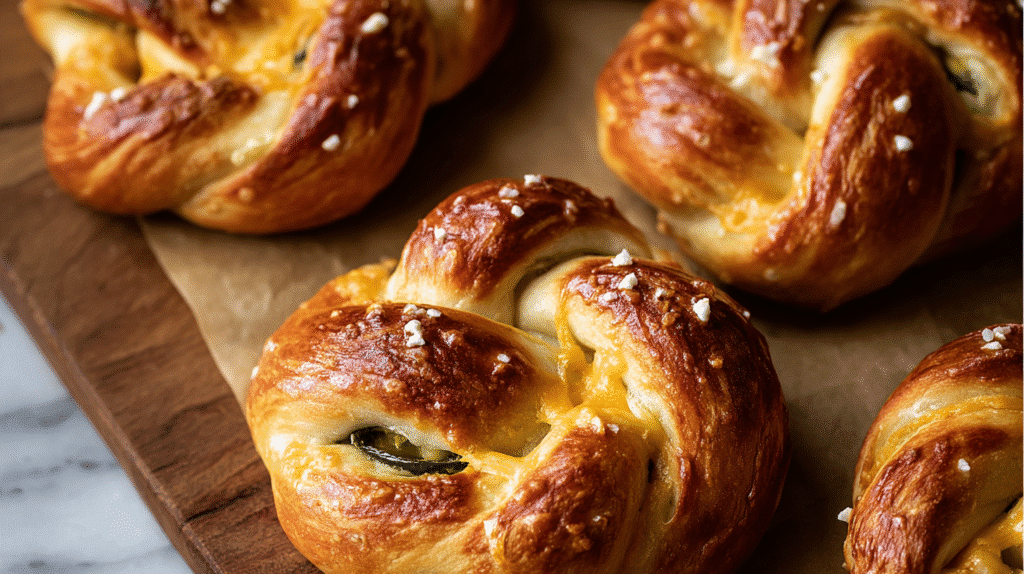 Jalapeno Cheddar Pretzel Twists Recipe