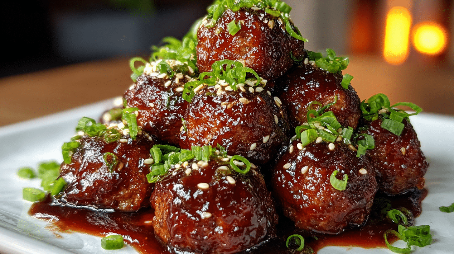 Korean BBQ Meatballs Recipe