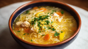 Lemon Chicken Orzo Soup Recipe