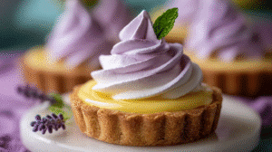 Mini Lemon Tart with Lilac Meringue Recipe