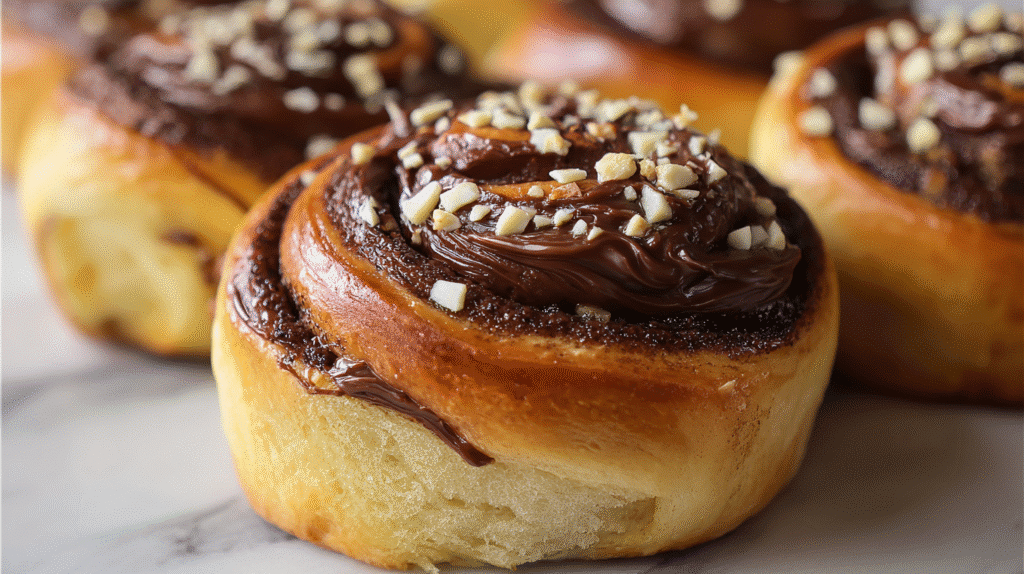 Nutella Halva Babka Buns Recipe