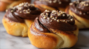 Nutella Halva Babka Buns Recipe