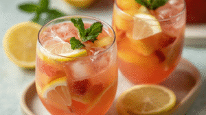 Peach & Guava Lemonade Punch Cocktail