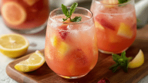 Peach & Guava Lemonade Punch Cocktail