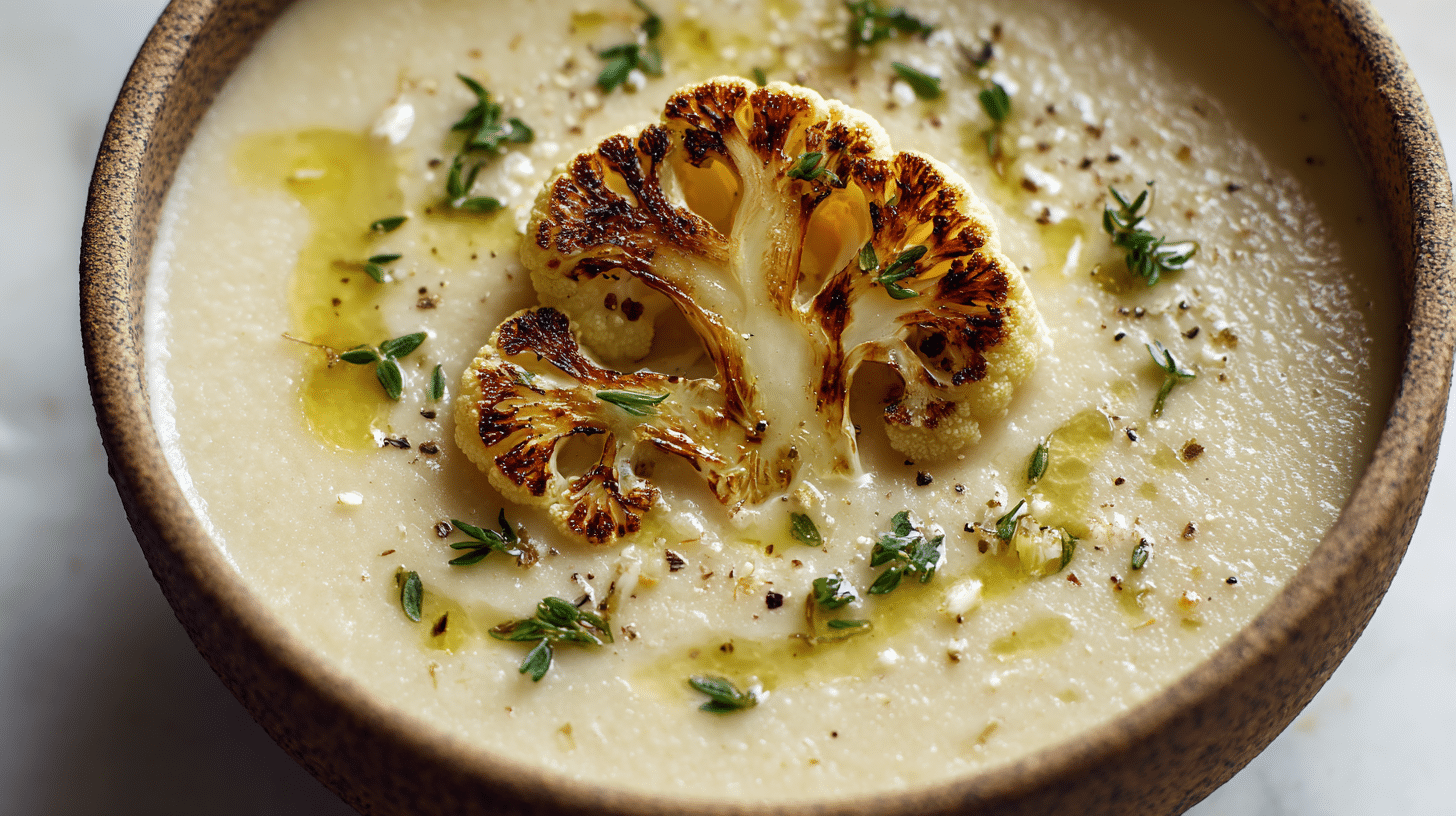Roasted Cauliflower Cream Soup