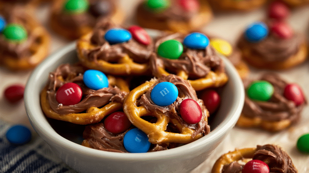 Rolo Pretzels with M&M Candies Recipe